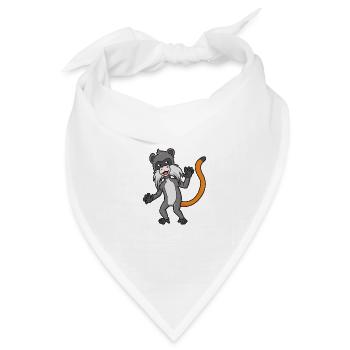 Kawaii Tamarin - Bandana Dreieckstuch - Weiß - Vorne