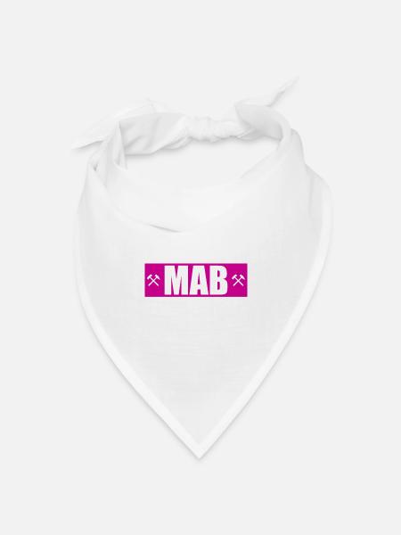 Marienberg MAB mab Glück auf Erzgebirge Erz - Bandana Dreieckstuch - Weiß