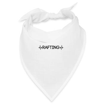 Kanu Kayak Herzschlag - Bandana Dreieckstuch - Weiß - Vorne