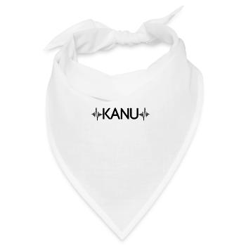 Kanu Kayak Herzschlag - Bandana Dreieckstuch - Weiß - Vorne