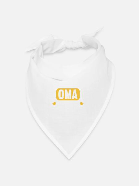 Aus dem Weg Oma im Einsatz Omi Grandma - Bandana Dreieckstuch - Weiß