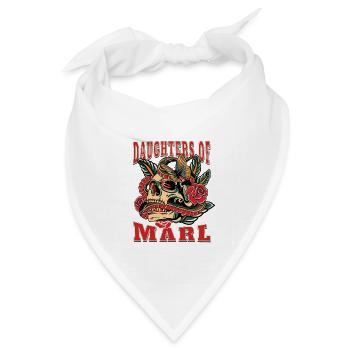 Marl Frau Geschenk daughters of Marl Frauen - Bandana Dreieckstuch - Weiß - Vorne