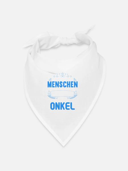 Die wichtigsten Menschen nennen mich Onkel - Bandana Dreieckstuch - Weiß