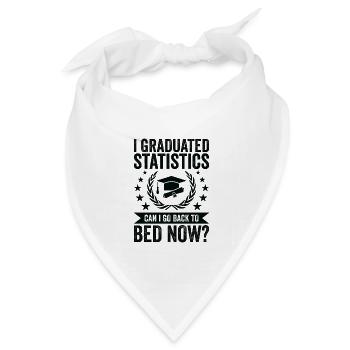 Ich Habe Statistiken Abgeschlossen - Bandana Dreieckstuch - Weiß - Vorne
