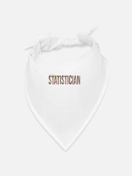 Statistiker - Bandana Dreieckstuch - Weiß