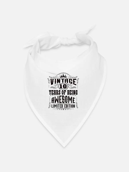 16 Years Of Being Awesome 16 Geburtstag 16 Jahre - Bandana Dreieckstuch - Weiß