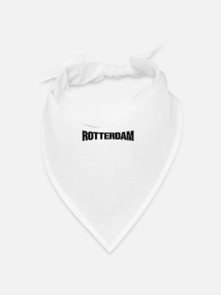 Rotterdam - Bandana Dreieckstuch - Weiß