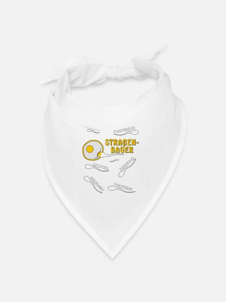 STRAßENBAUER - Bandana Dreieckstuch - Weiß