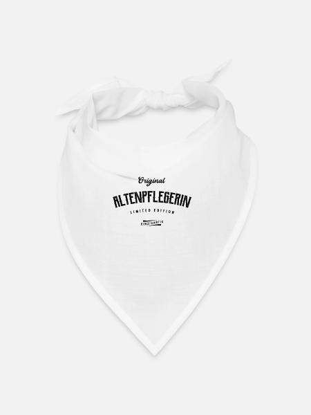 Altenpflegerin Limited Edition Altenpfleger - Bandana Dreieckstuch - Weiß