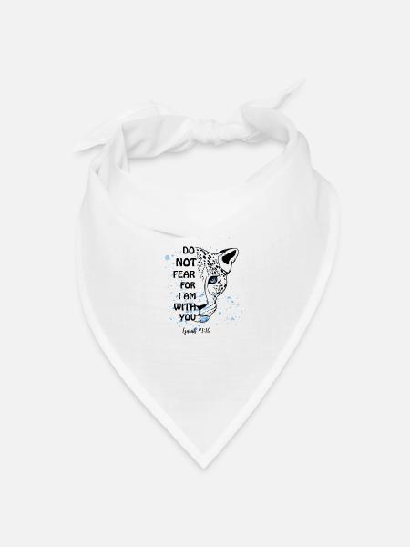 Religiöses Zitat Christliches Motiv - Bandana Dreieckstuch - Weiß