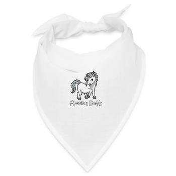 Pferdeliebhaber - Arabian Daddy - Bandana Dreieckstuch - Weiß - Vorne