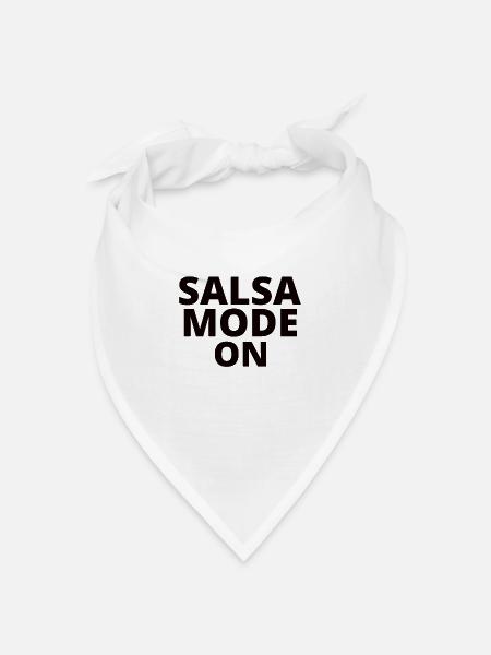 Salsa Musik Salsa Tanz - Bandana Dreieckstuch - Weiß