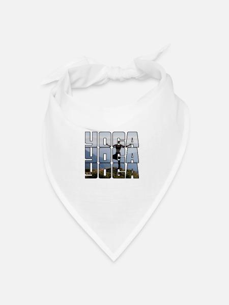 Yoga - Bandana Dreieckstuch - Weiß