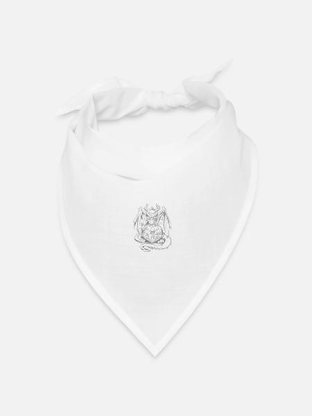 Pen and Paper Für RPG Gaming Vater - Bandana Dreieckstuch - Weiß