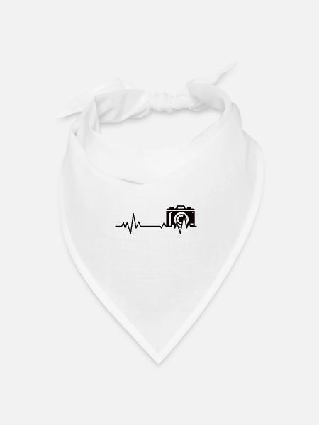 Fotografen lustig Fotograf Kamera Fotografieren - Bandana Dreieckstuch - Weiß