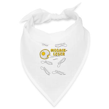 MOSAIKLEGER - Bandana Dreieckstuch - Weiß - Vorne