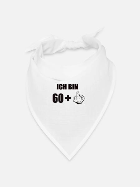 61 Geburtstag - Bandana Dreieckstuch - Weiß