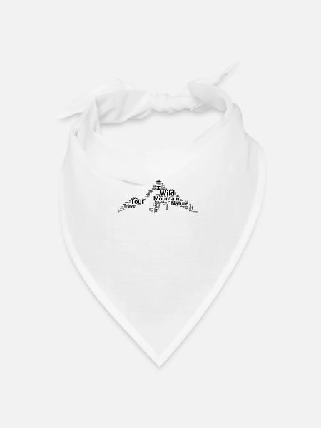 Wandern Camping Outdoor Sprüche Camper Wanderer - Bandana Dreieckstuch - Weiß