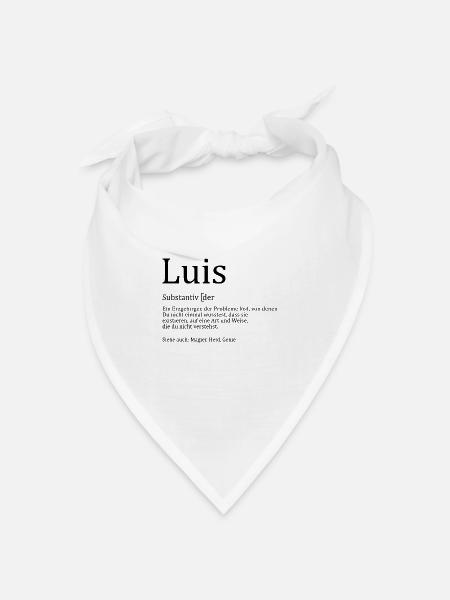 Erzgebirge Luis - Bandana Dreieckstuch - Weiß