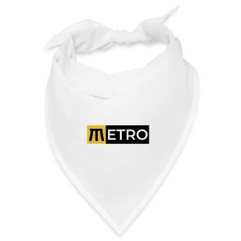 TYNE AND WEAR METRO KÜNSTLERISCH - Bandana Dreieckstuch - Weiß - Vorne