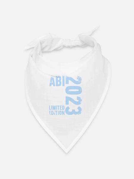Abitur Gymnasium Damen und Herren Abi 2023 - Bandana Dreieckstuch - Weiß