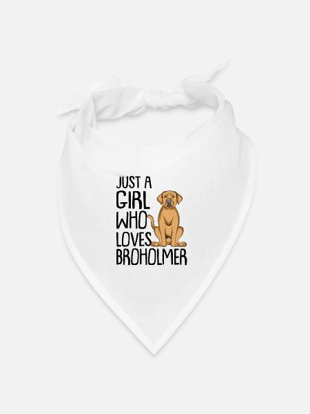 Broholmer - Bandana Dreieckstuch - Weiß