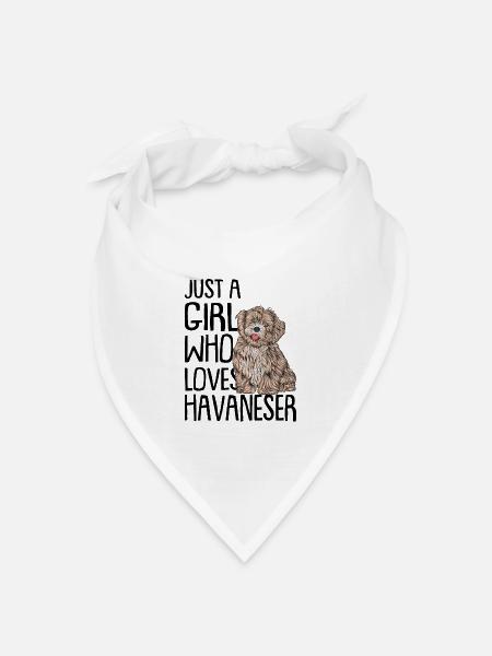 Havaneser - Bandana Dreieckstuch - Weiß