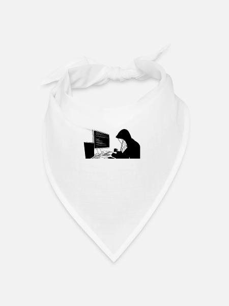 Programmierer Programmierung Kodierung - Bandana Dreieckstuch - Weiß