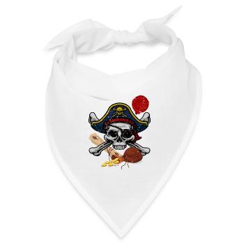 PIRAT | Pirates 2023 Fashion Design Trend - Bandana Dreieckstuch - Weiß - Vorne