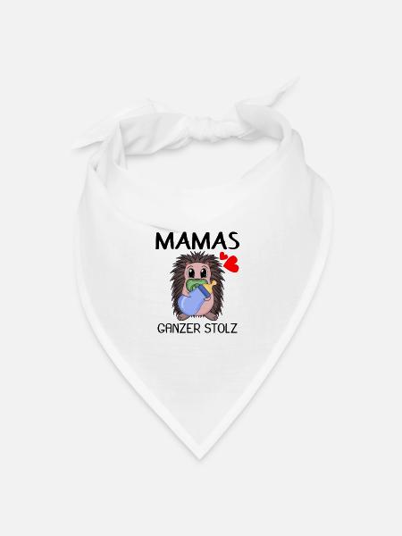 Baby Geburt Schwanger Babyspruch - Bandana Dreieckstuch - Weiß