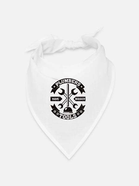 Heizungsbauer Geschenk Anlagenmechaniker Klempner - Bandana Dreieckstuch - Weiß