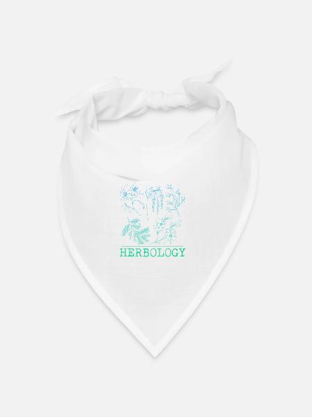 Herbology Graphic Gardener Horticulturist Garden L - Bandana Dreieckstuch - Weiß