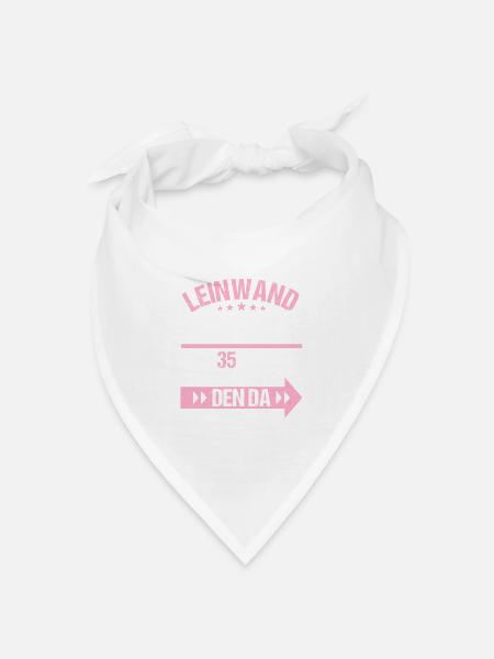 35 verheiratet Leinwand Hochzeit 35.Hochzeitstag - Bandana Dreieckstuch - Weiß
