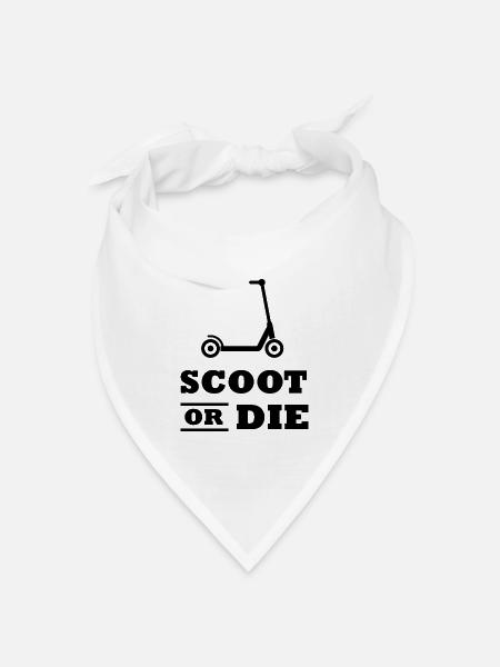 E-Scooter E-Roller Scooter - Bandana Dreieckstuch - Weiß