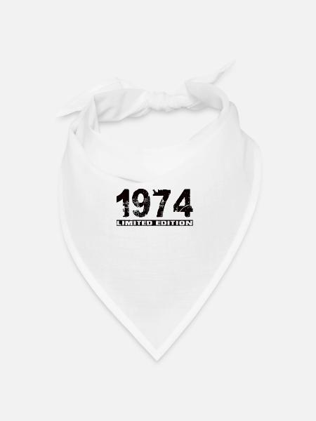 Limited Edition 1974 - Bandana Dreieckstuch - Weiß