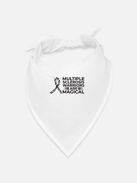Multiple Sklerose Awareness - Bandana Dreieckstuch - Weiß