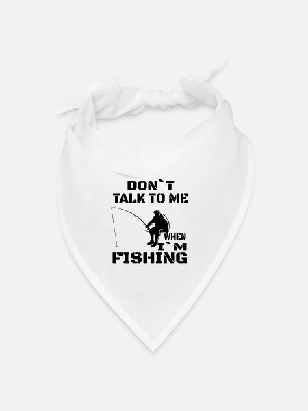 Angeln Fischen Angler Angelhaken Angelsport - Bandana Dreieckstuch - Weiß