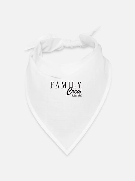 Family Crew Patenonkel - Bandana Dreieckstuch - Weiß