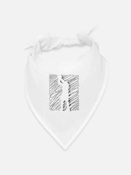 Basketball Basketballer - Bandana Dreieckstuch - Weiß