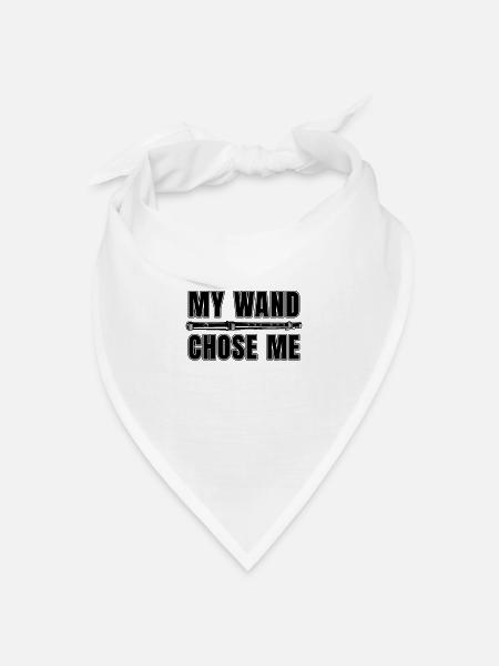 My Wand Chose Me Flutes Woodwind Lovers Flutist - Bandana Dreieckstuch - Weiß