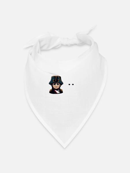 Napoleon Napoleoff Lustiger Napoleon Bonaparte - Bandana Dreieckstuch - Weiß