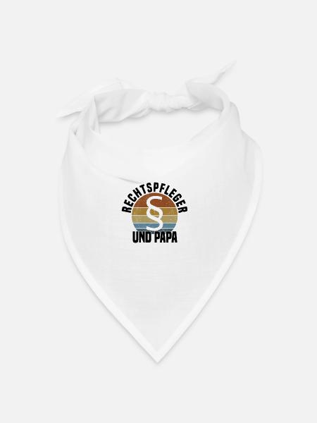 Rechtsanwaltsfachangestellter Rechtspfleger - Bandana Dreieckstuch - Weiß