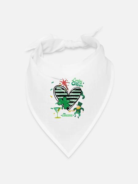 GLÜCKSBRINGER - Bandana Dreieckstuch - Weiß