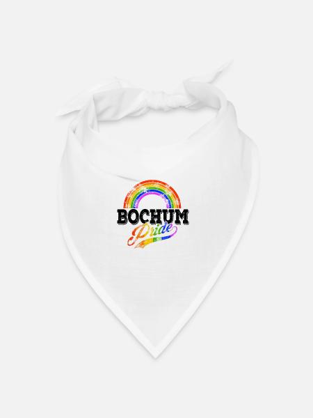 Pride Bochum - Bandana Dreieckstuch - Weiß