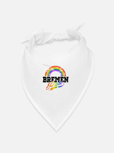 Pride Bremen - Bandana Dreieckstuch - Weiß