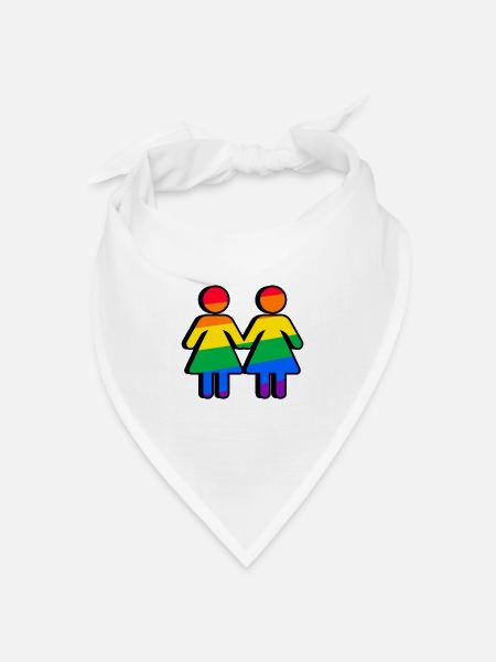 Pride - Bandana Dreieckstuch - Weiß