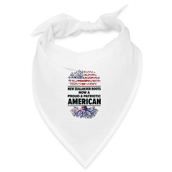 Geborener Neuseeländer Neuseeländer Amerikaner - Bandana Dreieckstuch - Weiß - Vorne