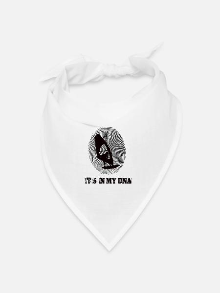 Windsurfen Its In my Dna - Bandana Dreieckstuch - Weiß