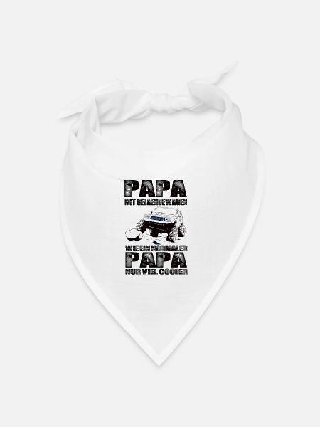 Geländewagen - Bandana Dreieckstuch - Weiß