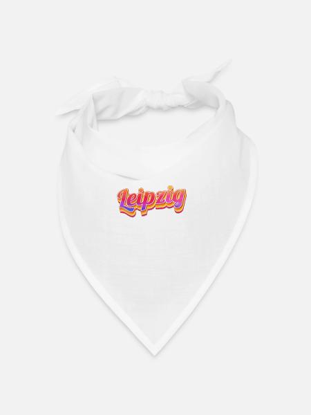 Leipzigerin Leipziger Leipzig - Bandana Dreieckstuch - Weiß